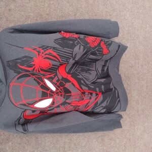 Gray and Red Marvel Spider-Man Hoodie